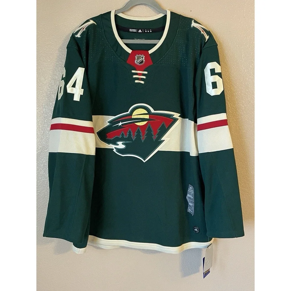 Men's 56 NWT Minnesota Wild Mikael Granlund #64 Adidas Authentic Home Jersey